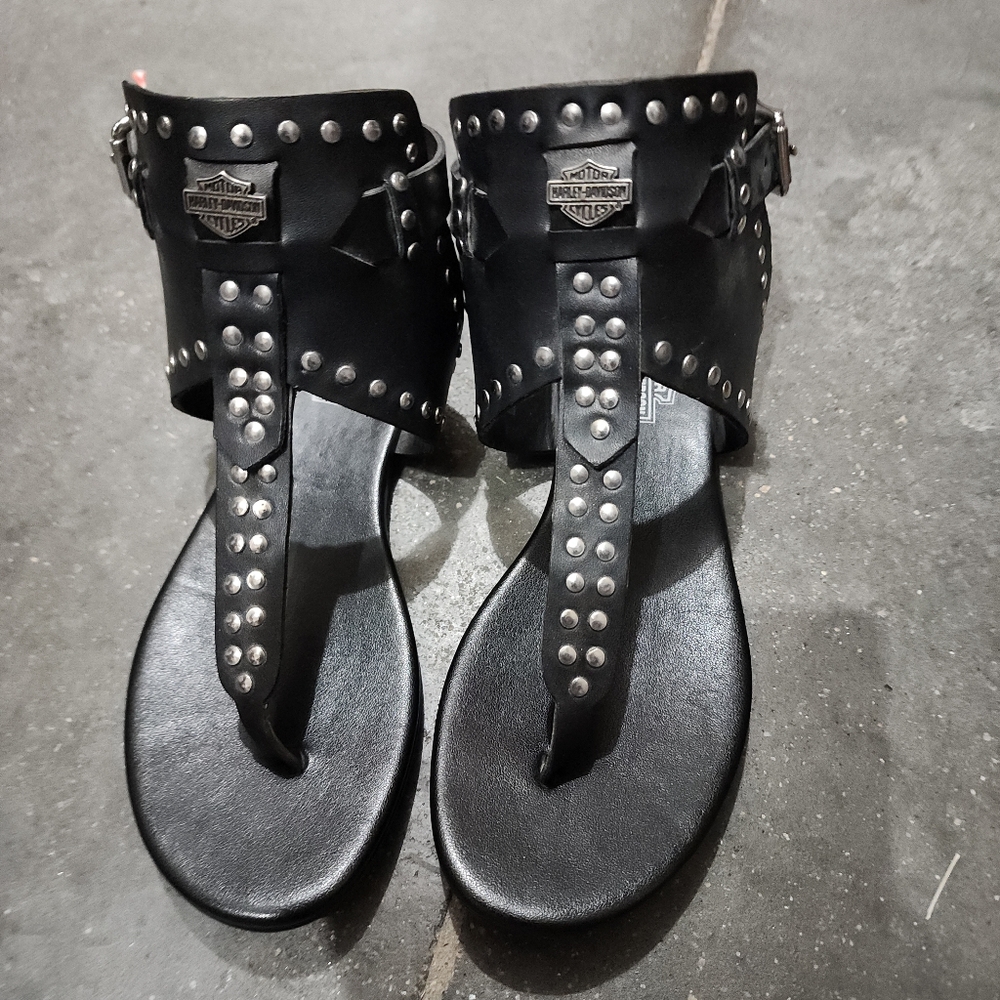 Harley-Davidson® Women's Ames Gladiator Black Sandals Size 5